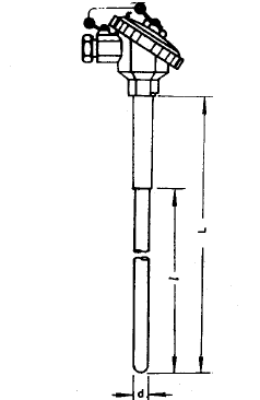 WRN-133無(wú)固定熱電偶安裝圖片